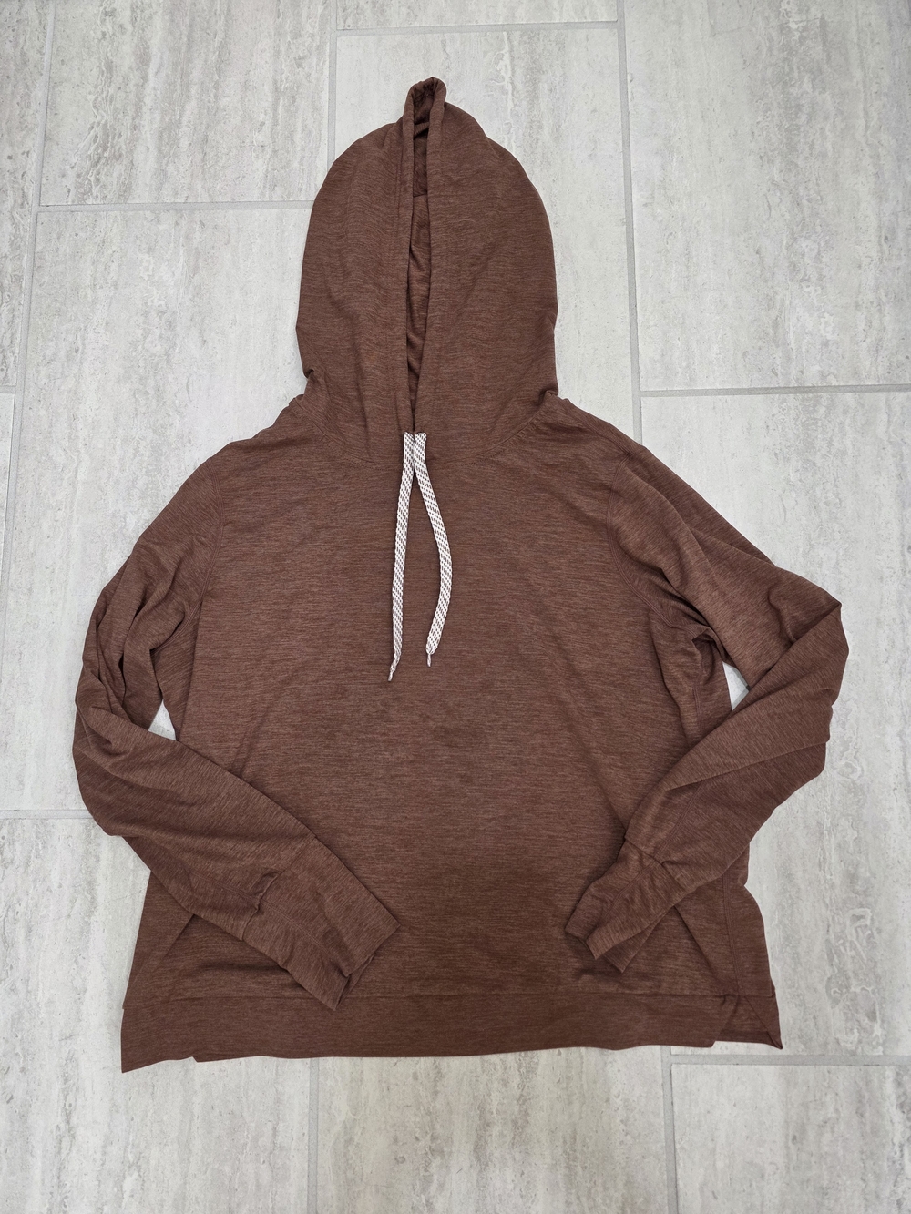 Women's Brown Cowl Neck Pullover Hoodie
